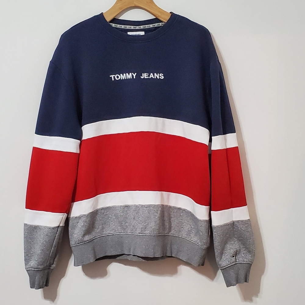 Tommy Hilfiger Retro Coloblock Sweatshirt Men's XL